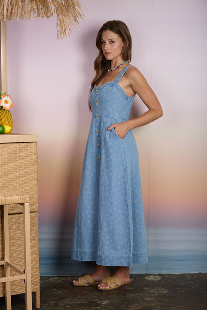 Matilda Denim Midi Dress
