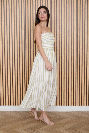 Bea Strapless Midi Dress