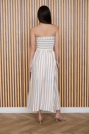 Bea Strapless Midi Dress