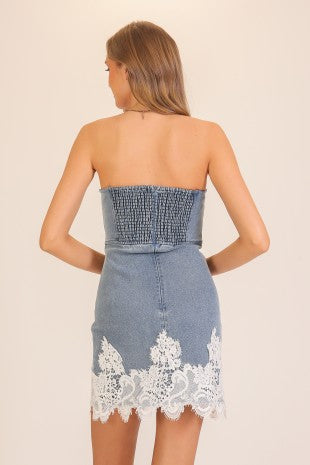 Laci Denim Mini Dress