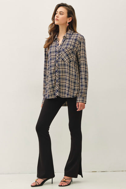 Fallen Flannel Top