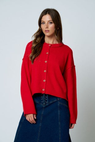 Angela Button Cardi