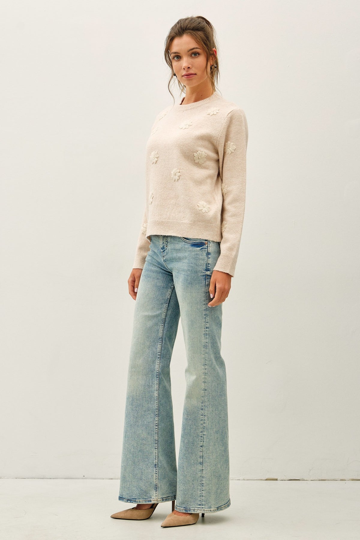 Daisy Knit Sweater