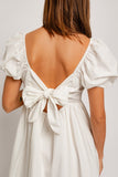 Blanco Babydoll Dress