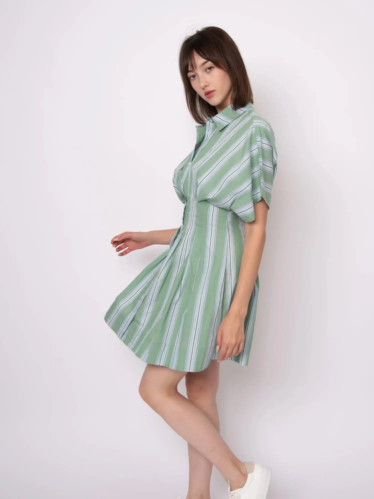 Lorine Stripe Mini Dress