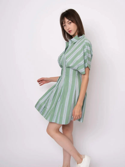 Lorine Stripe Mini Dress