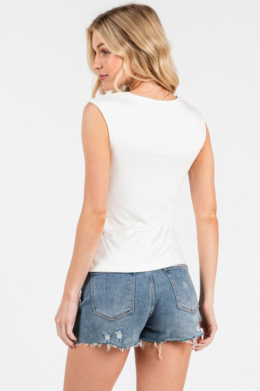 Samantha Capsleeve Top
