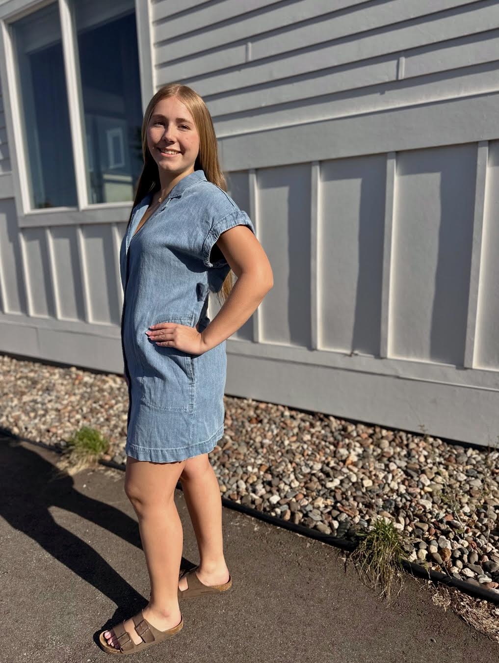 Napa Denim Mini Dress