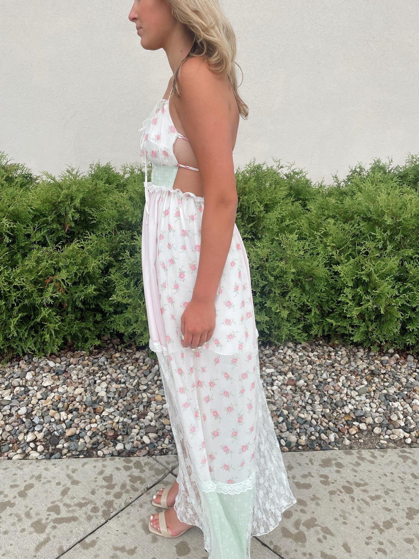 Amiri Patchwork Maxi Dress