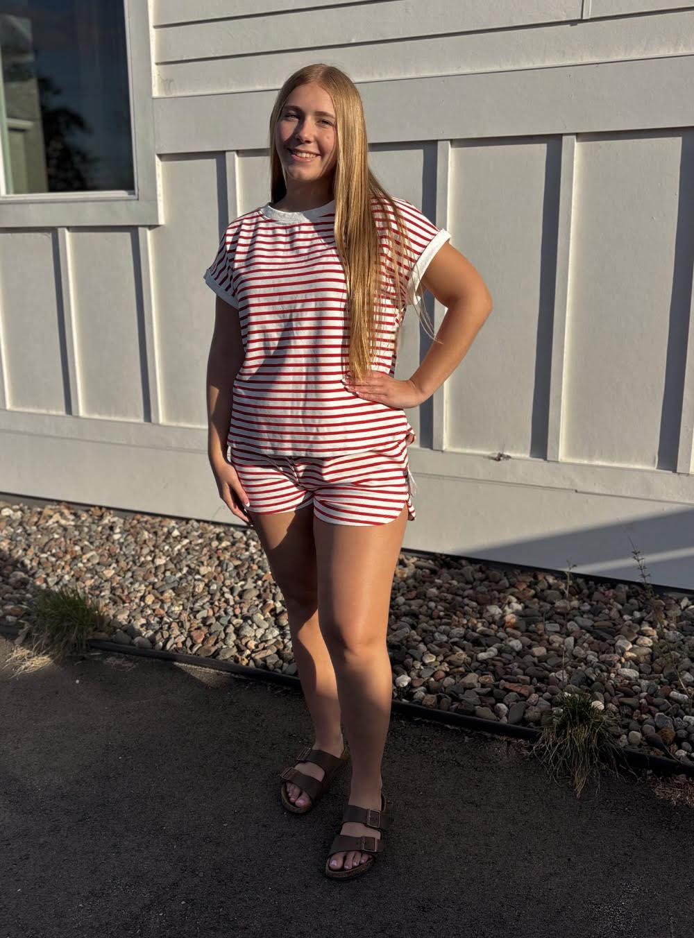 Festive Stripe Top