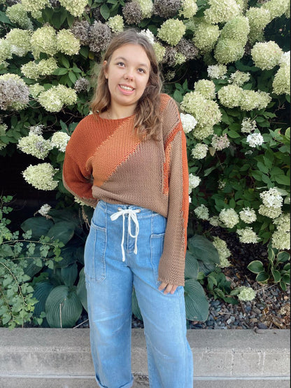 Azaria Color Block Sweater