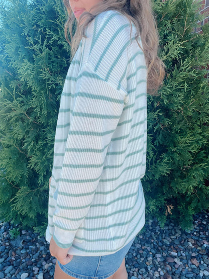 Sue Striped Cardi
