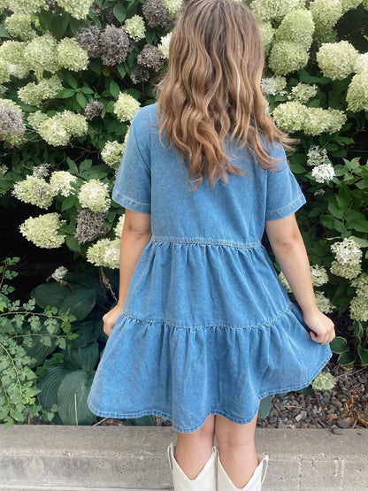 Elles Bells Denim Dress