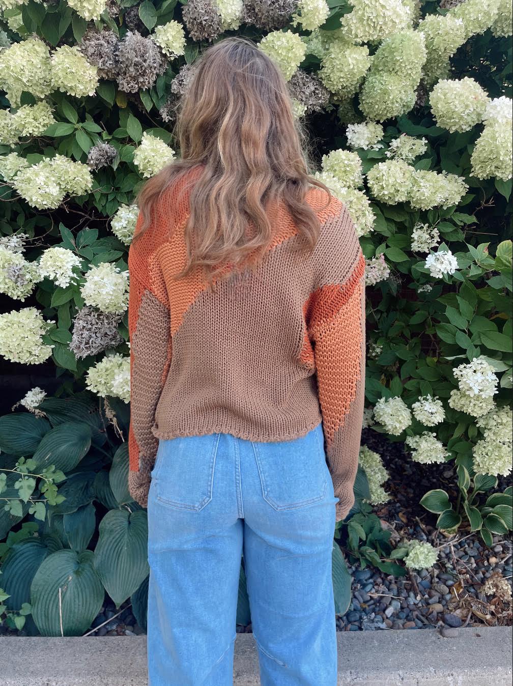 Azaria Color Block Sweater