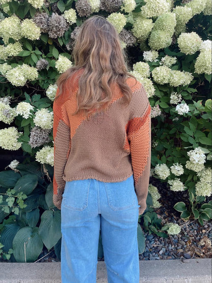 Azaria Color Block Sweater