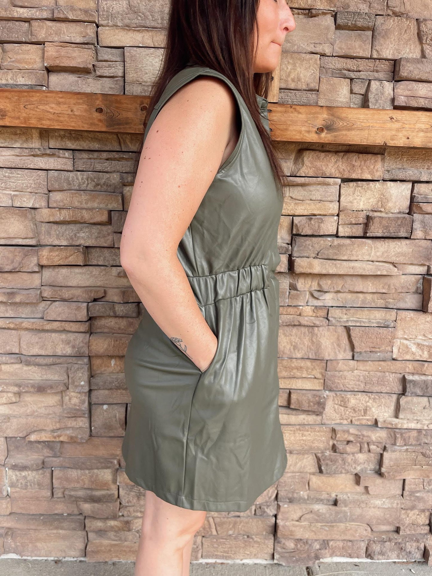 Martha Leather Dress