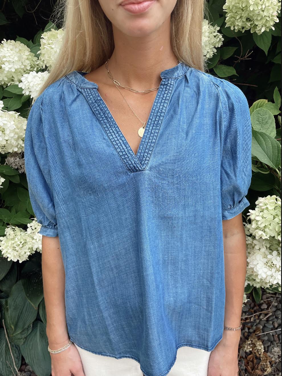 Cherie Chambray Blouse