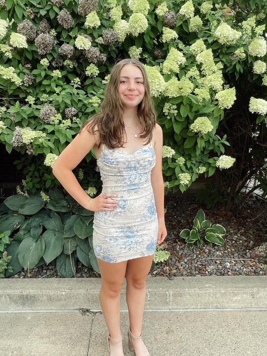 Fiona Floral Sequin Mini