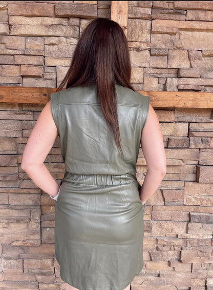 Martha Leather Dress