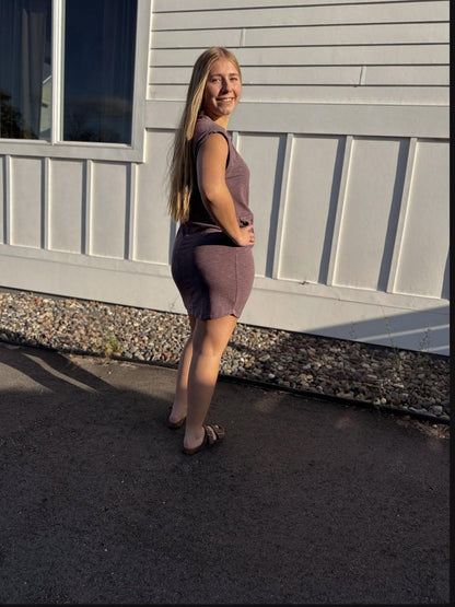 Sherri Drawstring Mini Dress