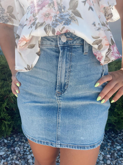Quinns Denim Skirt