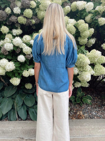 Cherie Chambray Blouse