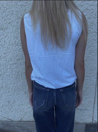 Adley Bubble Hem Tank