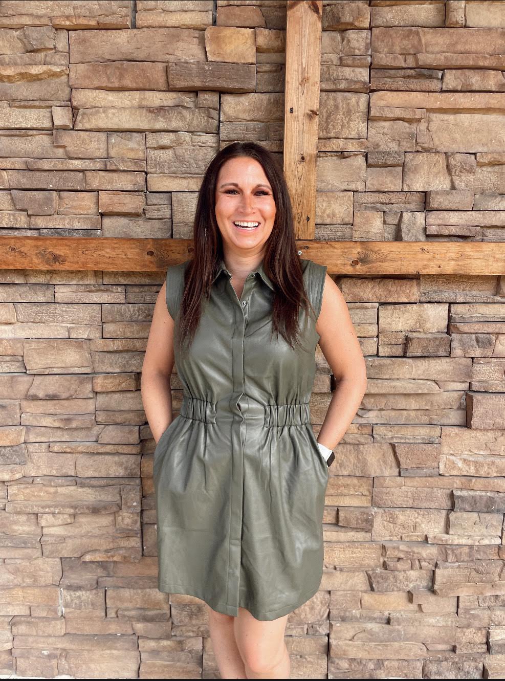 Martha Leather Dress