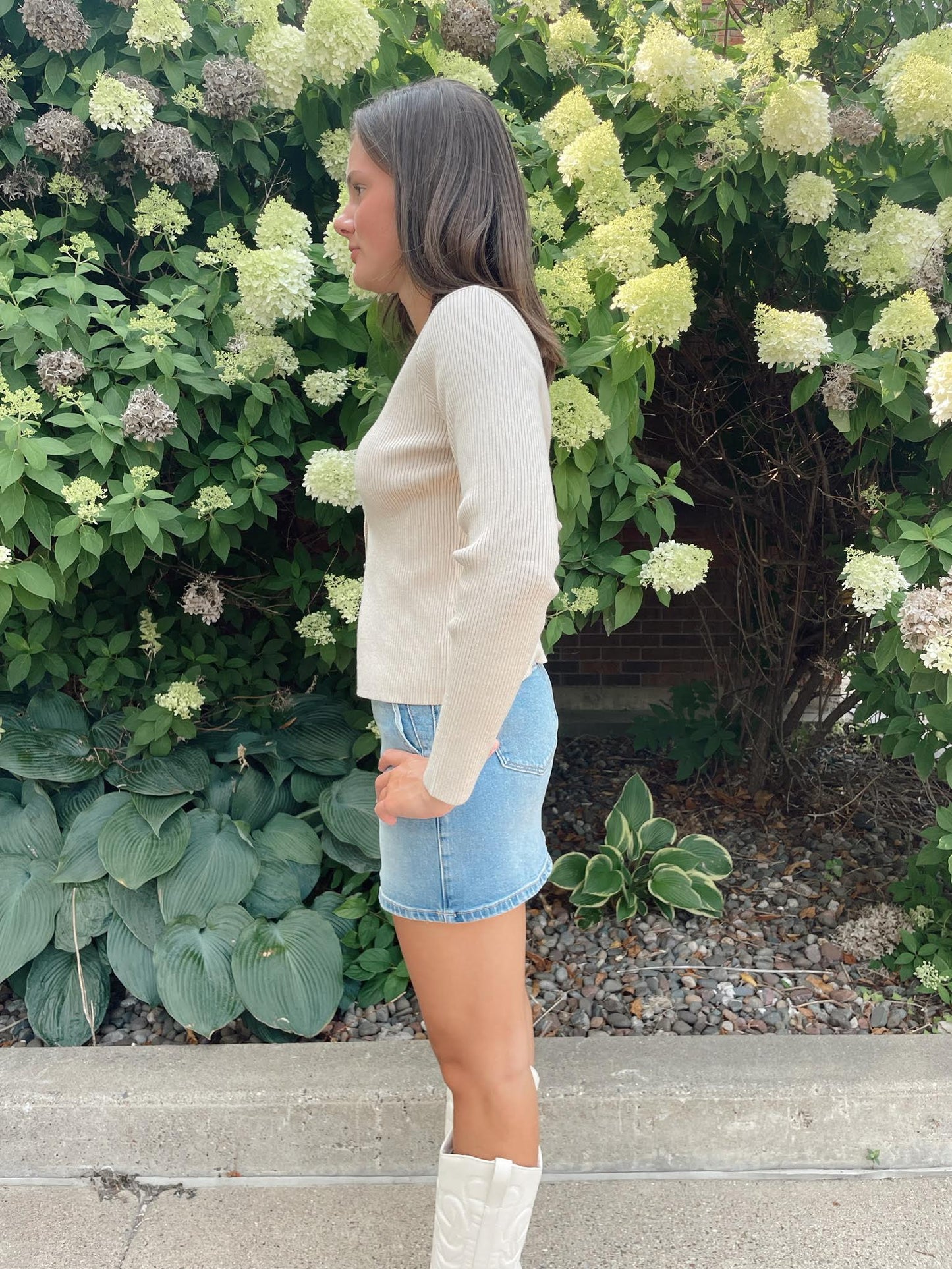 Feeling Down Knit Top