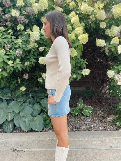 Feeling Down Knit Top