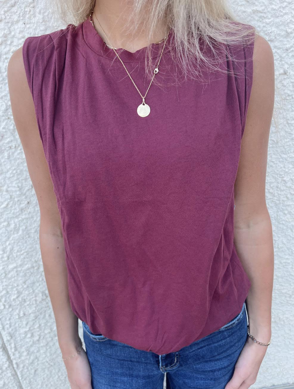 Adley Bubble Hem Tank