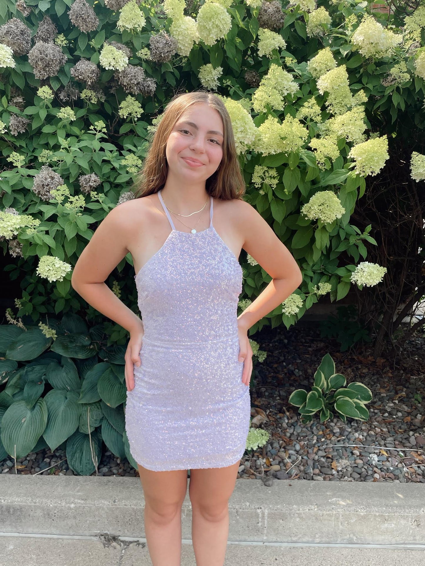 Lolos Sequins Mini Dress