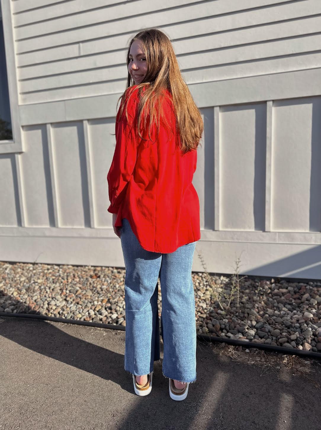 Galina Button Up Top