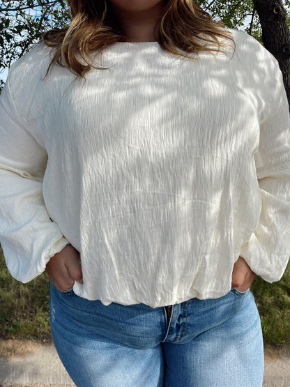 Sonja Bubble Hem Blouse