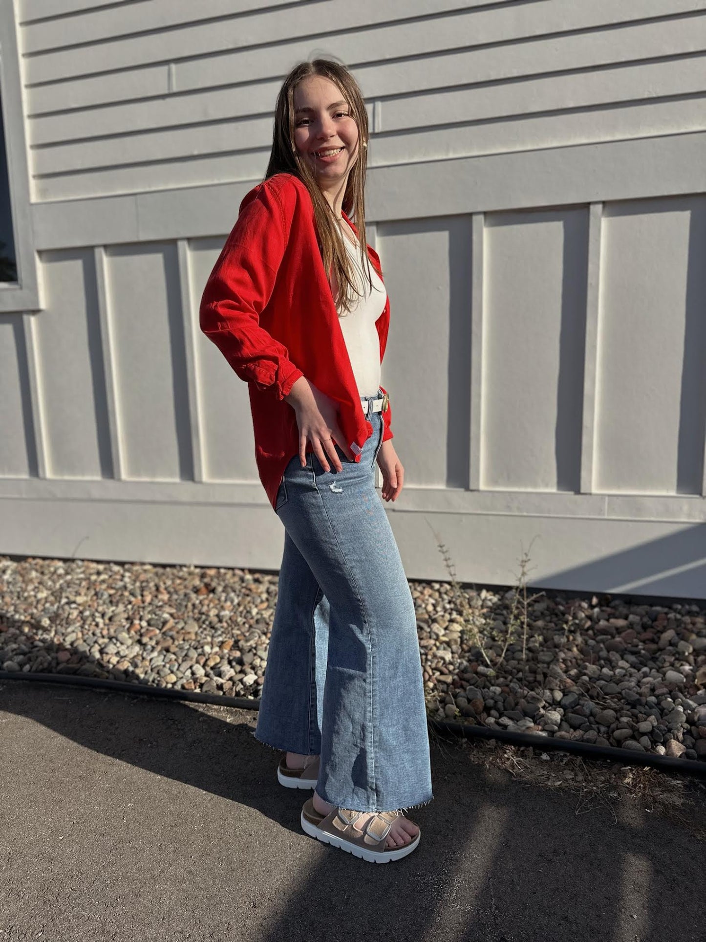 Galina Button Up Top