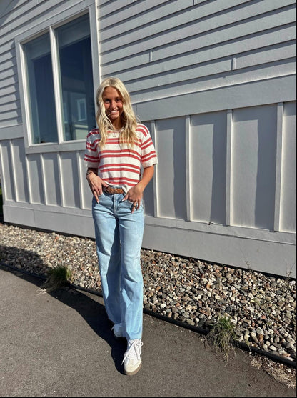Prado Stripe Sweater Tee