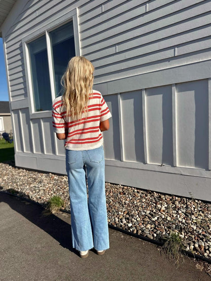 Prado Stripe Sweater Tee