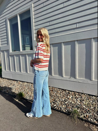 Prado Stripe Sweater Tee