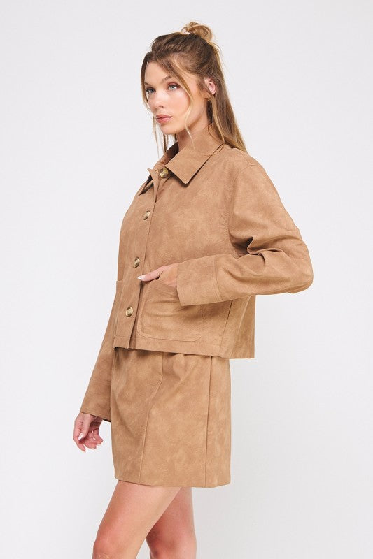 Cameron Faux Leather Jacket