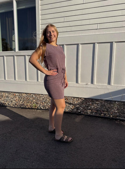 Sherri Drawstring Mini Dress