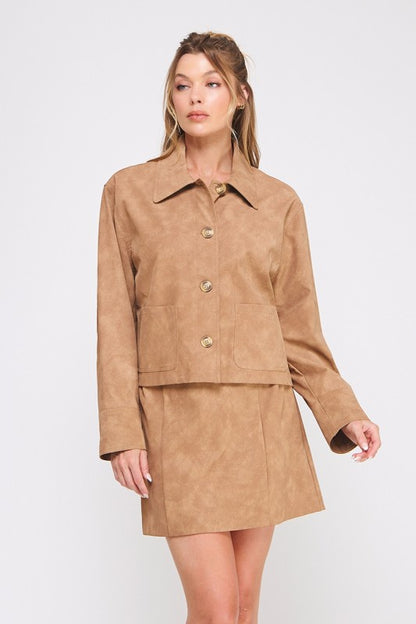 Cameron Faux Leather Jacket