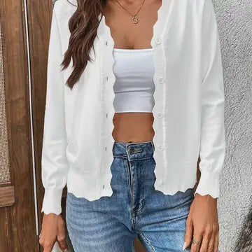 Lala Button Cardi