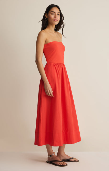 Sunsought Strapless Midi Dress