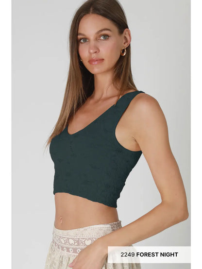 Lacey V-Neck Crop