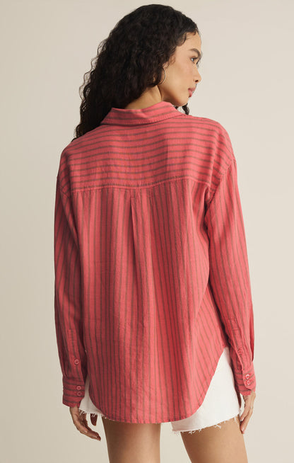 Perfect Striped Button Up