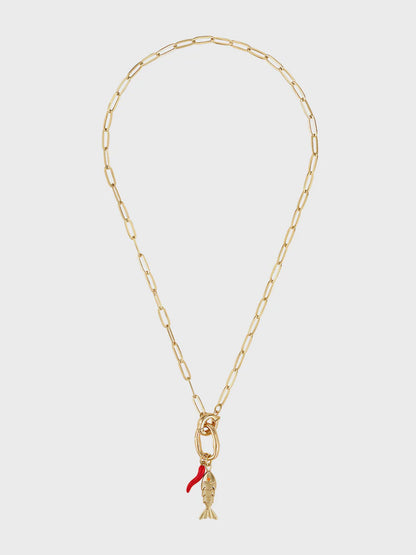 Acqua Pazza Italian Fish Necklace