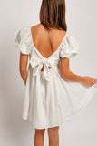 Blanco Babydoll Dress