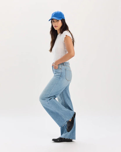 Far Out HR Wide Denim