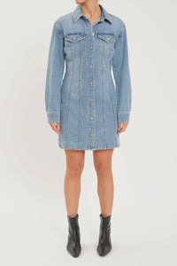 Dolly Long Sleeve Denim Dress