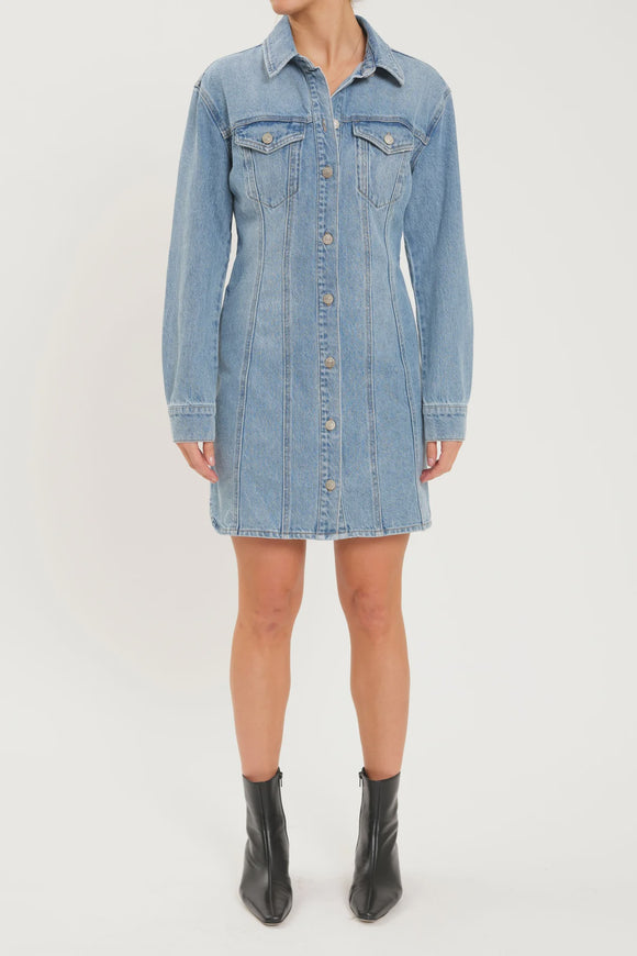 Dolly Long Sleeve Denim Dress